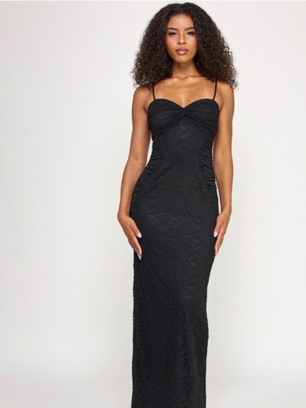 Seni & Cade Tight Fitted Black Formal Floor-Length Dress Size XS